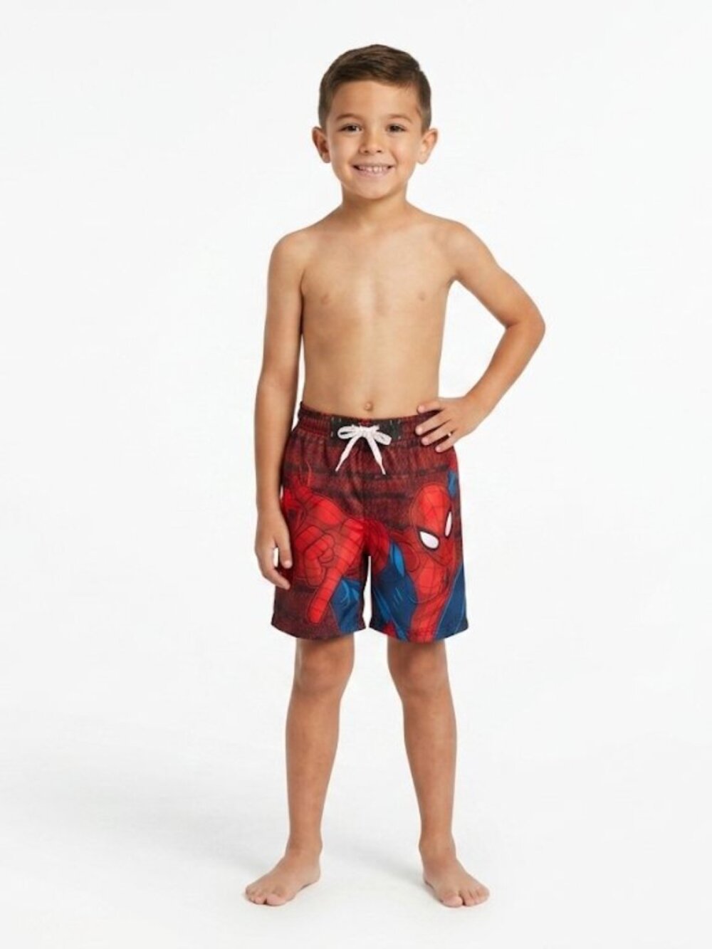 Boys Boy's Spider-Man Spiderman Swim Trunks Size 8 NWT